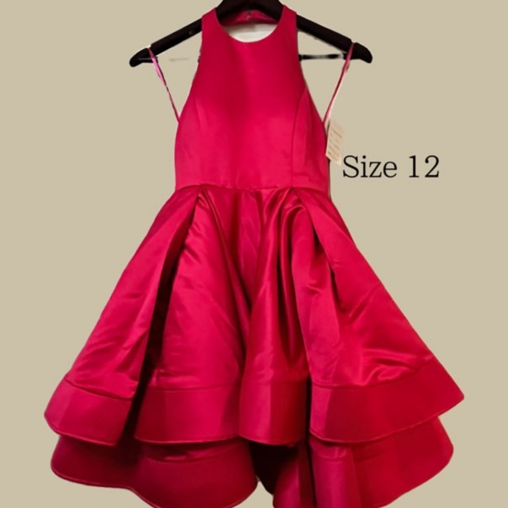 Fushia halter dress